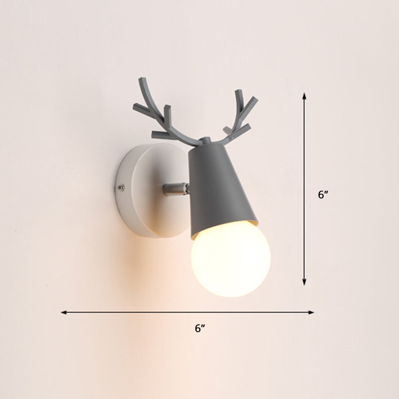 Deer Vanity Light Fixture Nordisk Stil Metall Soverom Justerbar Veggmontert Lys | Luvikno