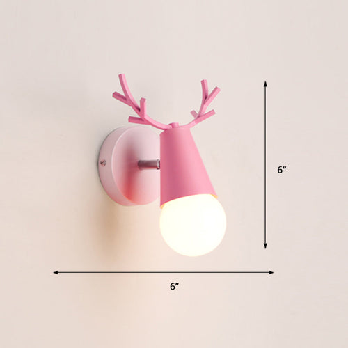 Deer Vanity Light Fixture Nordisk Stil Metall Soverom Justerbar Veggmontert Lys | Luvikno