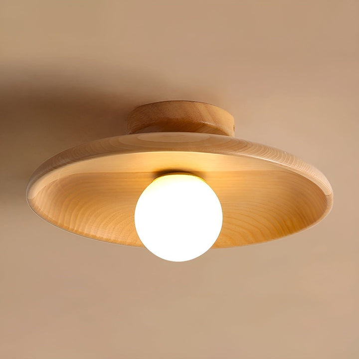 WoodLuviknoiss Lys - Minimalistiske Treplater Wabi Sabi Taklampe | Luvikno