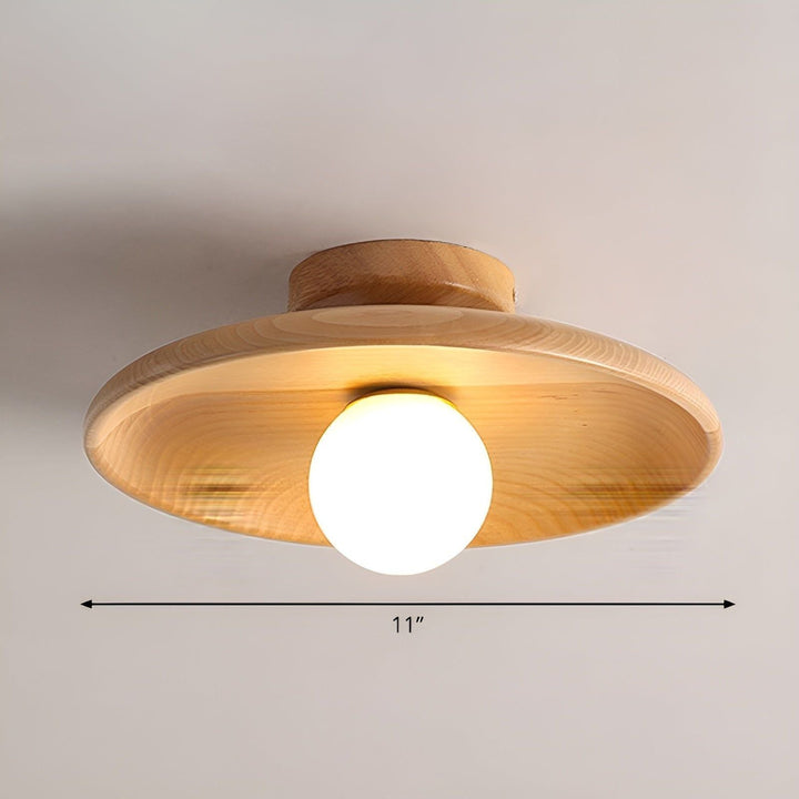 WoodLuviknoiss Lys - Minimalistiske Treplater Wabi Sabi Taklampe | Luvikno