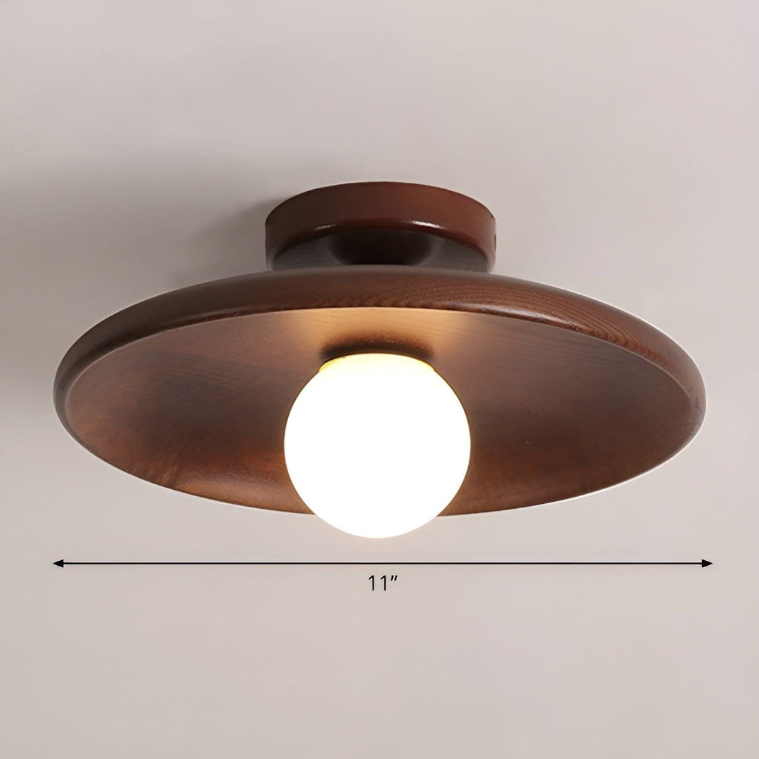WoodLuviknoiss Lys - Minimalistiske Treplater Wabi Sabi Taklampe | Luvikno