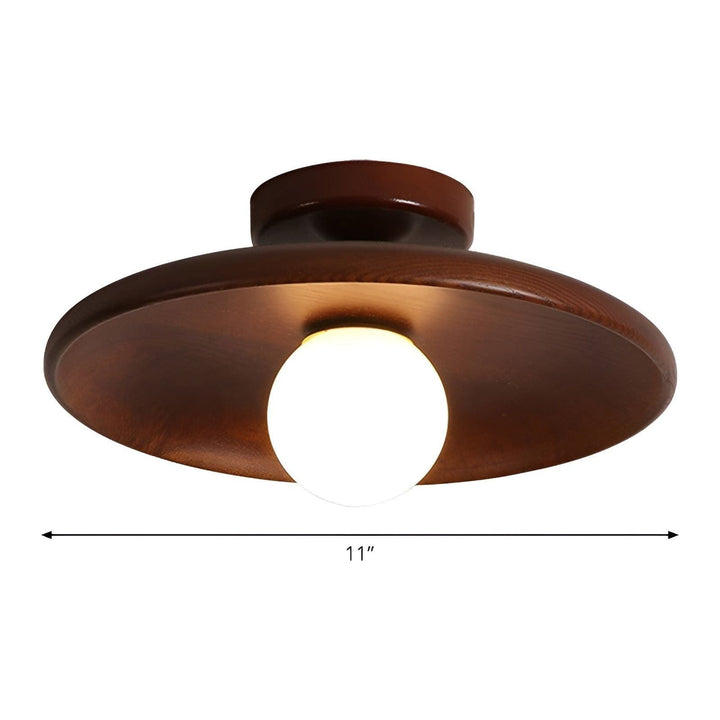WoodLuviknoiss Lys - Minimalistiske Treplater Wabi Sabi Taklampe | Luvikno