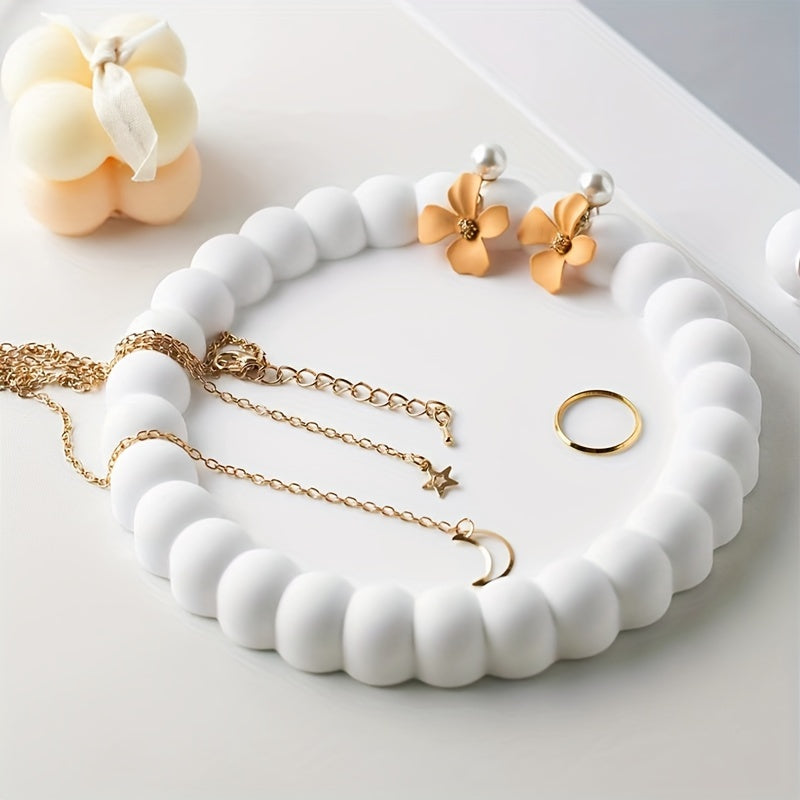 Elegant RingTray - Multifunksjonell Smykkeskål for Stilig Organisering Luvikno