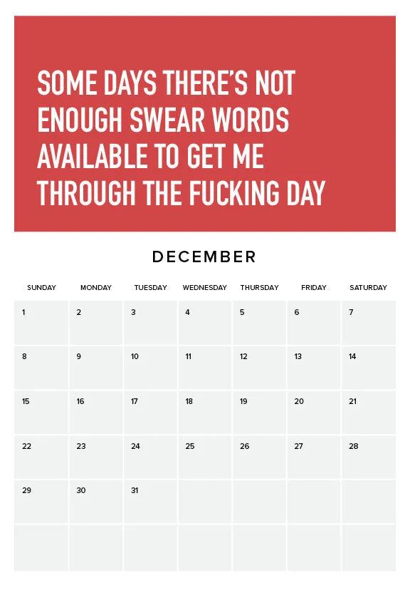 Adulting Is Hard 2024 Veggkalender | Luvikno