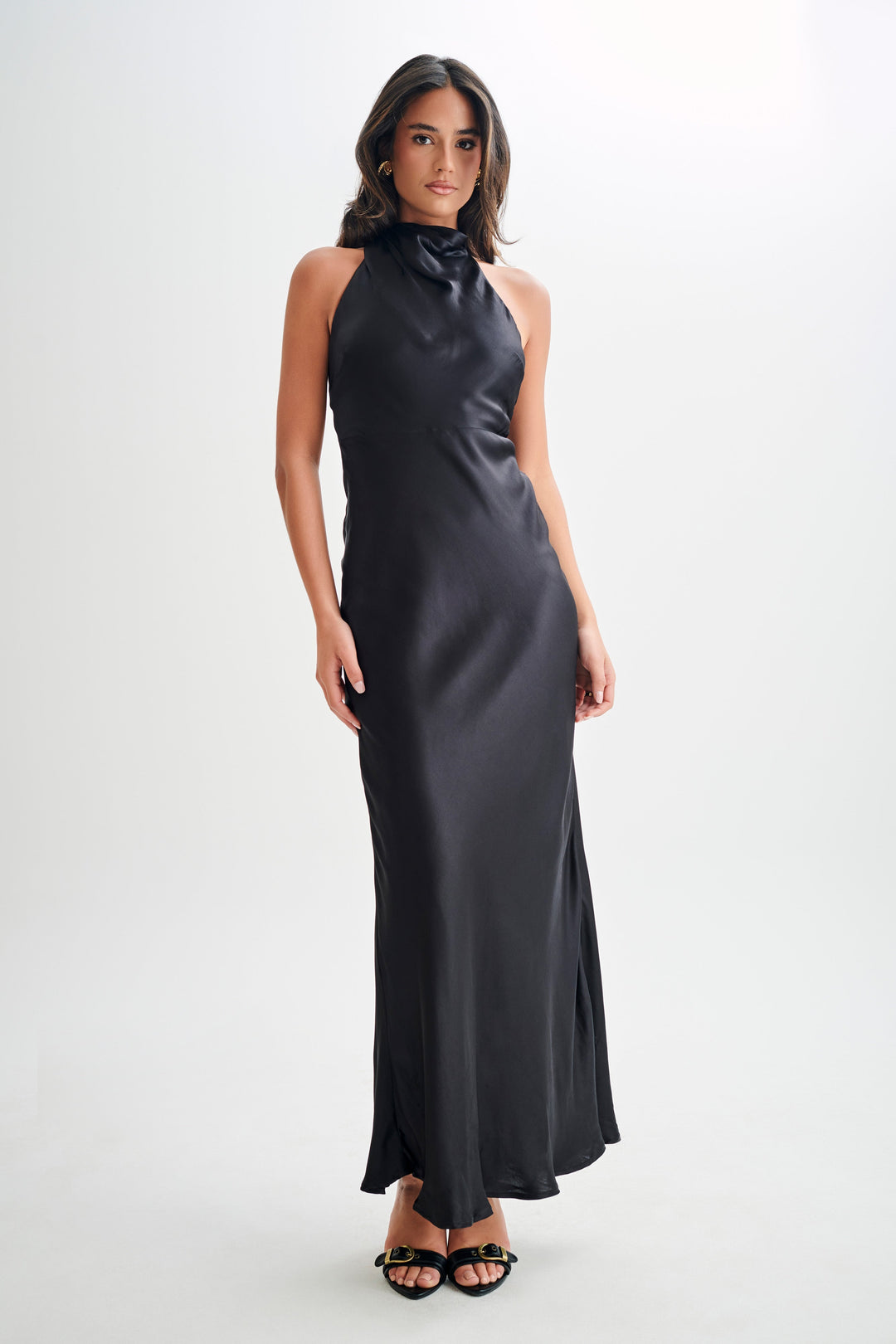 Luvik | Satin Cowl Maxi Mekko