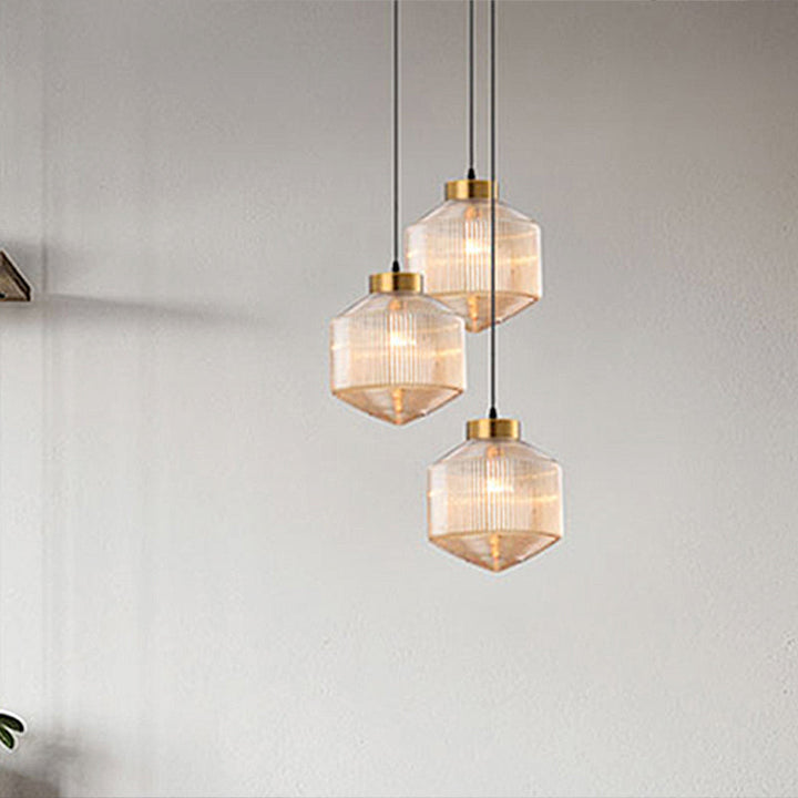Luvikno | GlowCandle Taklampe - Moderne Glasslysestake for Innendørsbruk