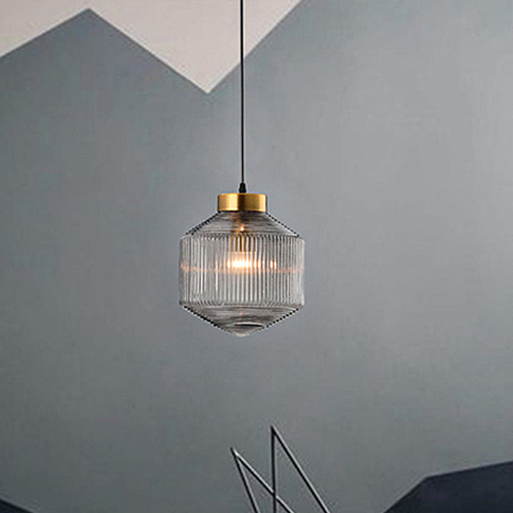 Moderne Trommel Chandelier laget av Glass – Elegant Belysning for Spisestue og Stue | Luvikno