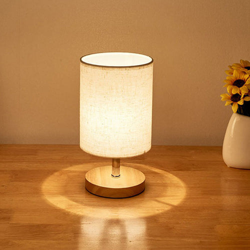 Stilig Minimalistisk Bordlampe - LinenWood | Luvikno