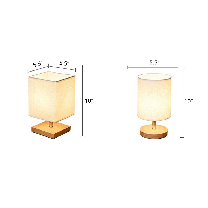 Stilig Minimalistisk Bordlampe - LinenWood | Luvikno