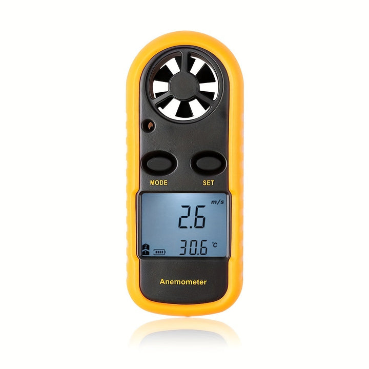 Luvikno | Digitalt anemometer med klart LCD-display – Bærbart anemometer for utendørs sport