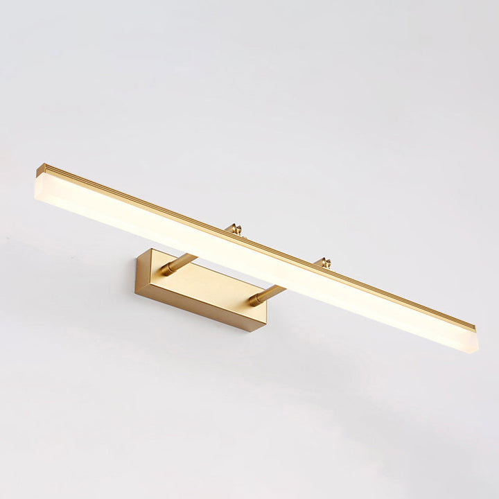 16"/19.5" W Rektangulær Vegglampe Belysning Modernistisk Stil Akryl LED Badlys i Gull, Varme/Hvit Lys | Luvikno