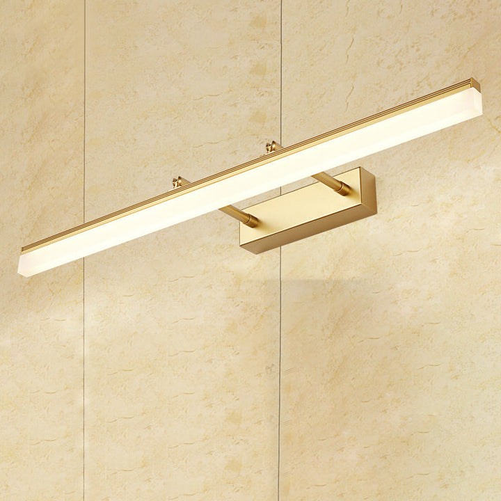 16"/19.5" W Rektangulær Vegglampe Belysning Modernistisk Stil Akryl LED Badlys i Gull, Varme/Hvit Lys | Luvikno
