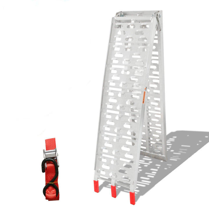Folding Ramp 340kg Sammenleggbart Aluminium Laste Rampe Motorsykkel | Luvikno