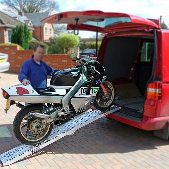 Folding Ramp 340kg Sammenleggbart Aluminium Laste Rampe Motorsykkel | Luvikno