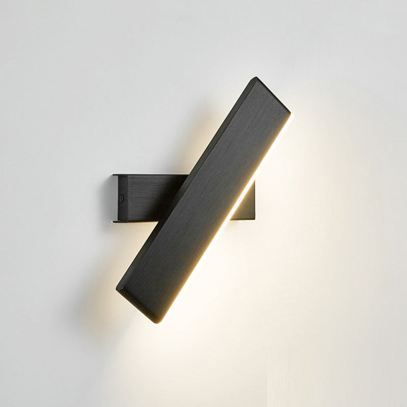 Roterbar Bar Formet Vegglampe Moderne Aluminium LED Vegglampe Vegglampe for Soverom | Luvikno