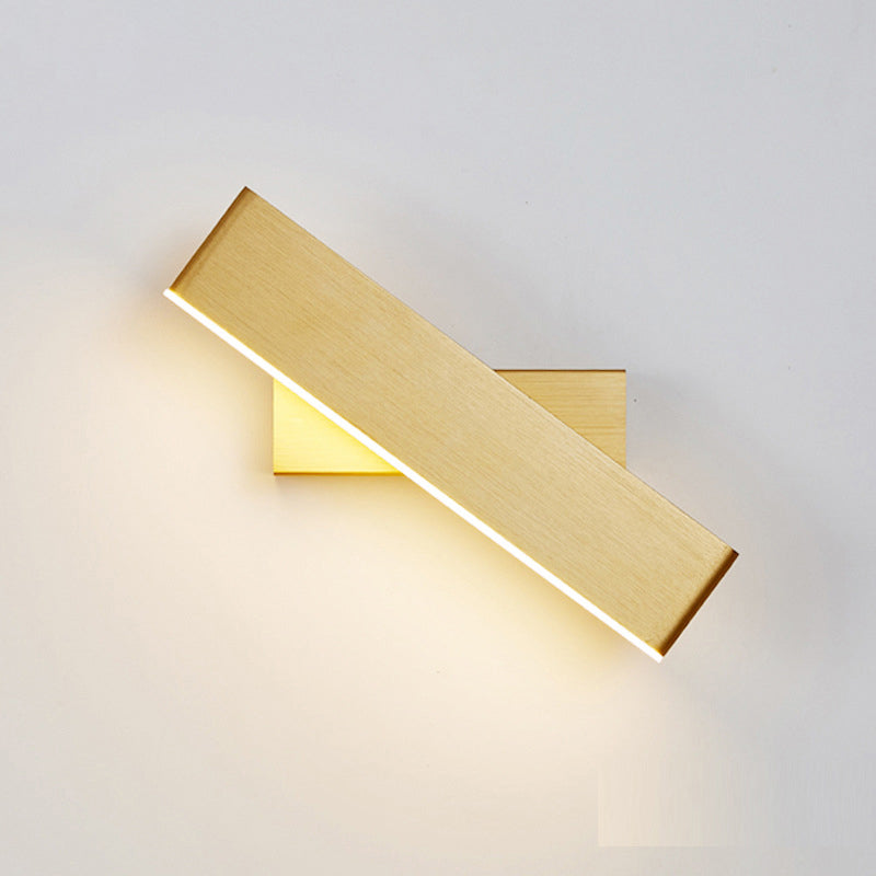 Roterbar Bar Formet Vegglampe Moderne Aluminium LED Vegglampe Vegglampe for Soverom | Luvikno