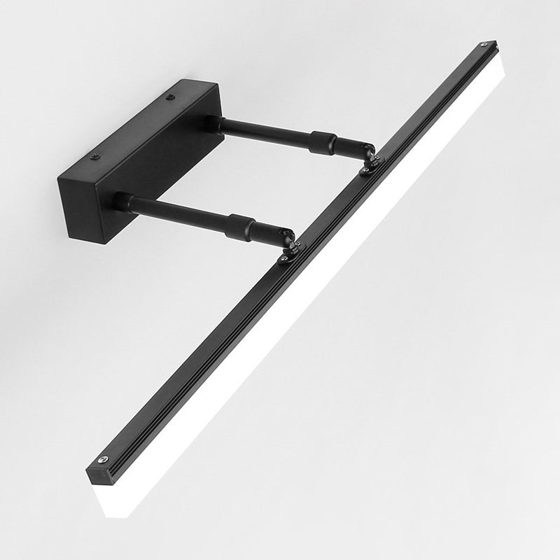 Utfellbar Stang Vanity Vegglampe Minimalistisk Akryl Bad LED Veggmontert Lysinnretning | Luvikno