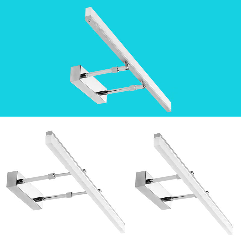 Utfellbar Stang Vanity Vegglampe Minimalistisk Akryl Bad LED Veggmontert Lysinnretning | Luvikno