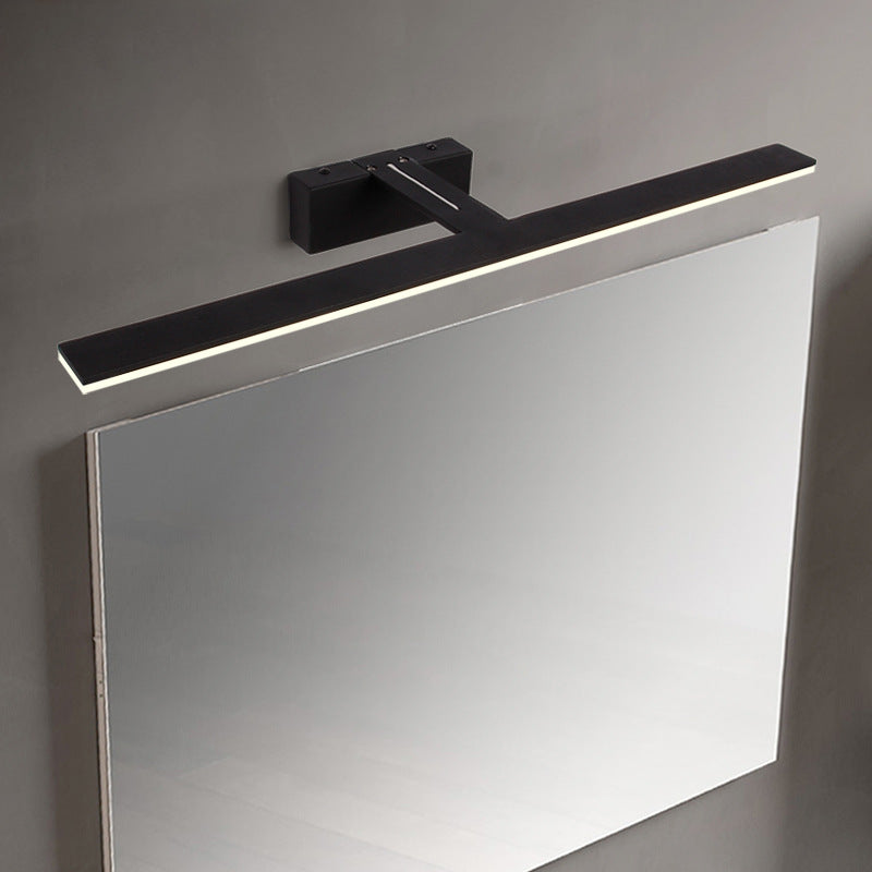 Minimalistisk Bar Formet Vanity Lampe Metall Bad LED Vegg Sconse Belysning med Akryl Diffuser | Luvikno