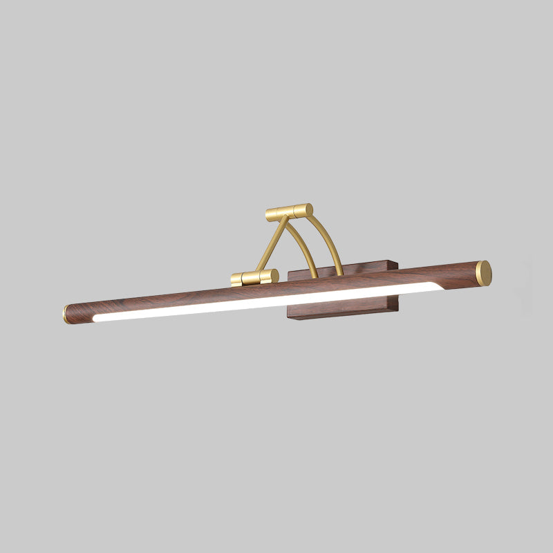Minimalistisk rørformet sminkelampe akryl LED veggmontert lampe med 3-leddet svingarm | Luvikno