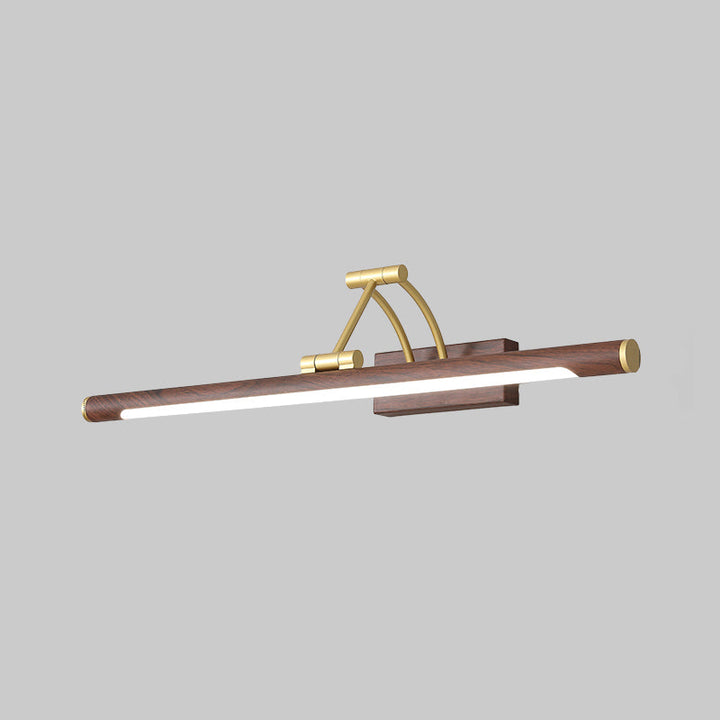 Minimalistisk rørformet sminkelampe akryl LED veggmontert lampe med 3-leddet svingarm | Luvikno