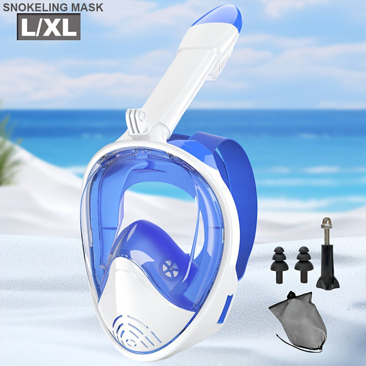 Full-face snorkelmaske med 180° synlighet | Luvikno