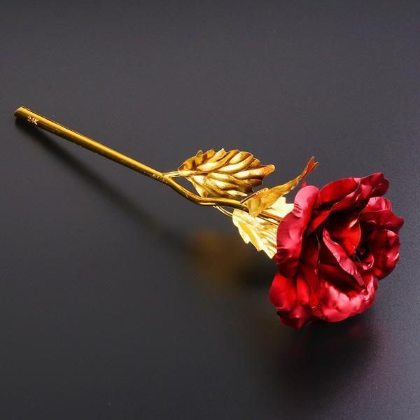 24K Gullfolie Rose Med Boks | Luvikno