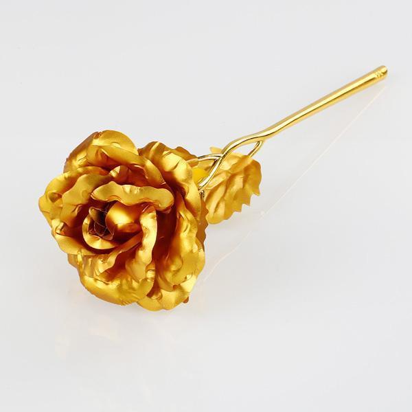 24K Gullfolie Rose Med Boks | Luvikno