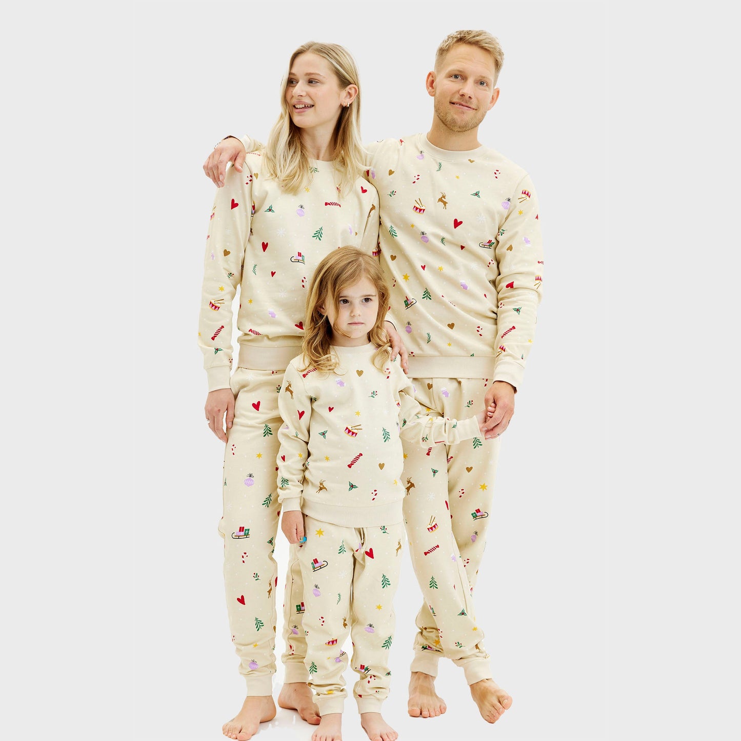 Luvik | Joulupaita-setti beige - Miehet