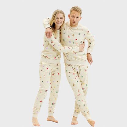 Luvik | Joulupaita-setti beige - Miehet