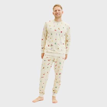 Luvik | Joulupaita-setti beige - Miehet