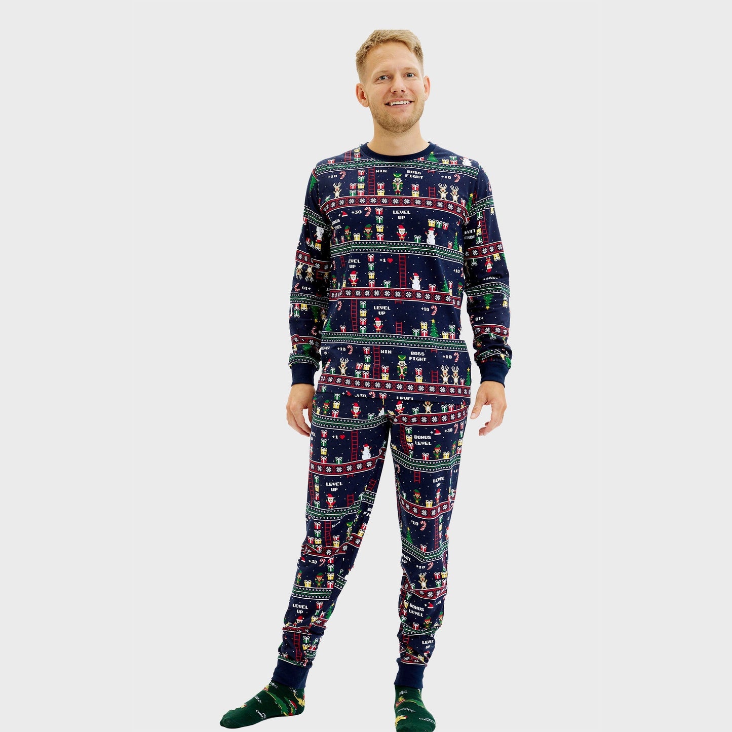Luvik | Vintage Gamer joulupyjama - miesten