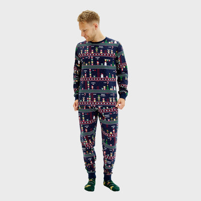 Luvik | Vintage Gamer joulupyjama - miesten