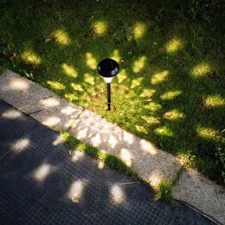 Moderne Solar Glass Cone LED Utendørs Hage Bakkeinnsatts Landskapslys | Luvikno