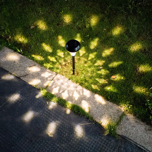 Moderne Solar Glass Cone LED Utendørs Hage Bakkeinnsatts Landskapslys | Luvikno