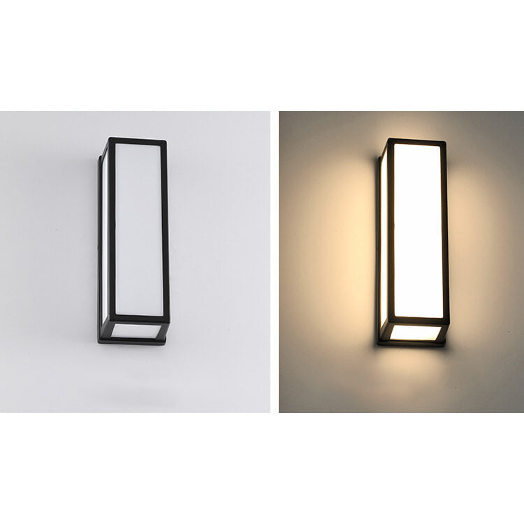 Moderne Kreativ Geometri Aluminium Utendørs Vanntett LED Vegglykt Lampe | Luvikno