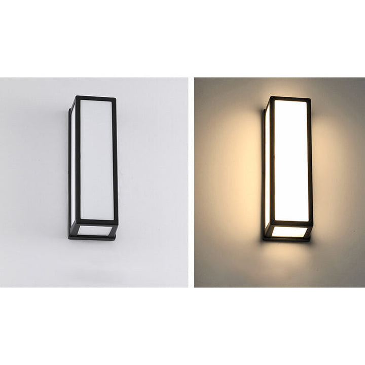 Moderne Kreativ Geometri Aluminium Utendørs Vanntett LED Vegglykt Lampe | Luvikno