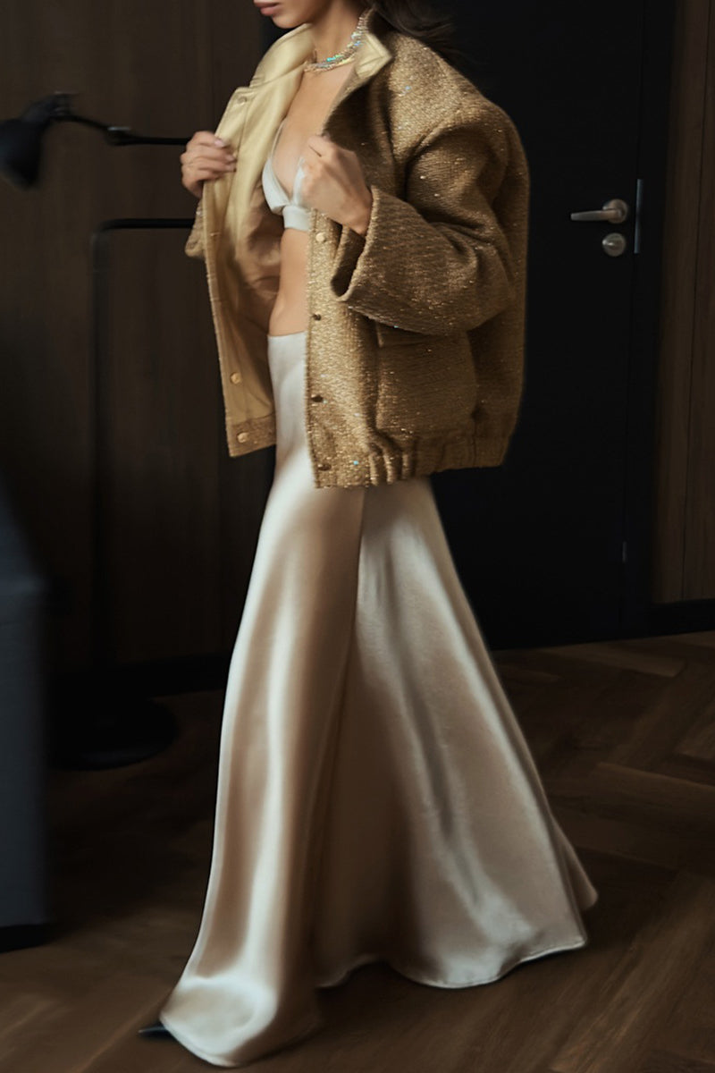 Luvik | Stand-up collar pocket jacket