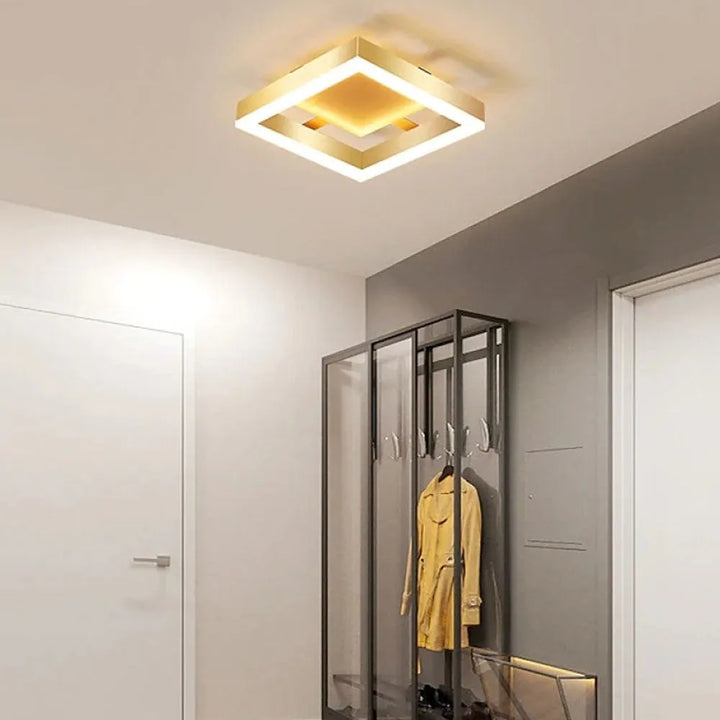 Moderne gull LED taklamper Luvikno