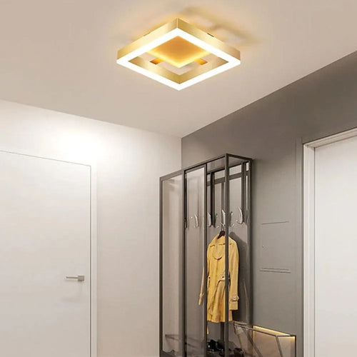 Moderne gull LED taklamper Luvikno