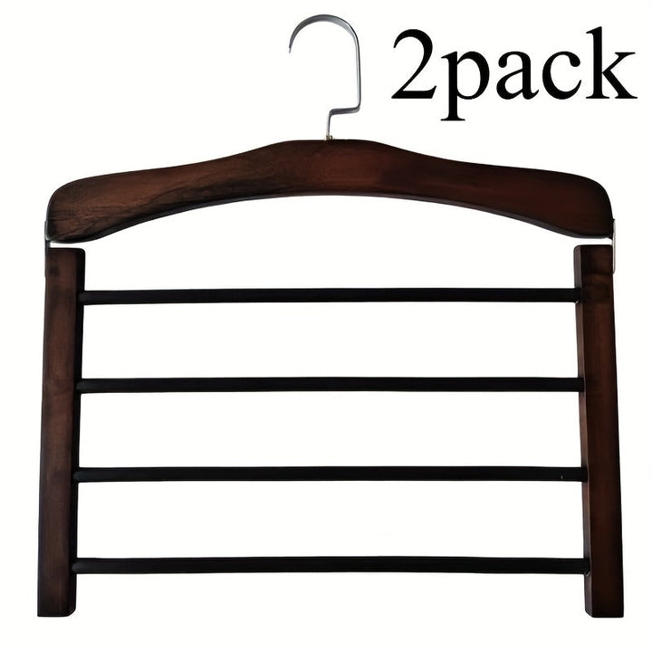 Wood Pants Hanger Multi-Layer 2 Piece Set | Luvikno