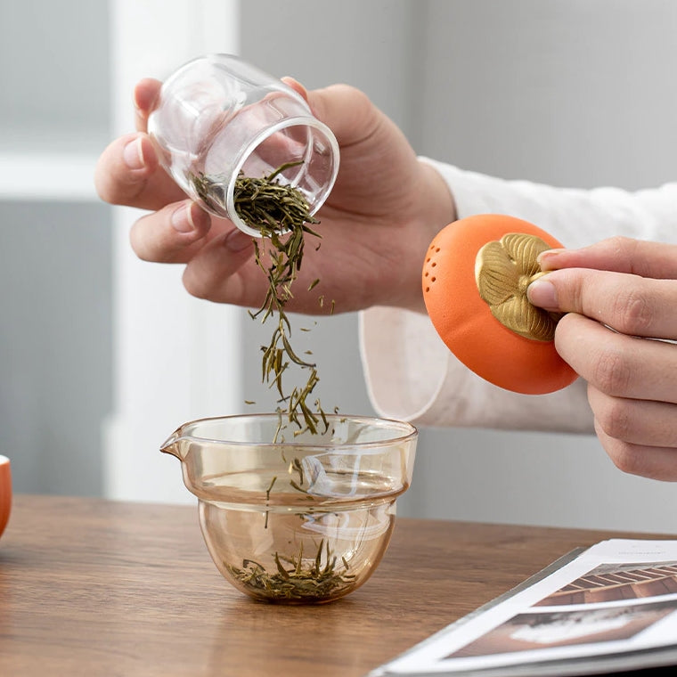 Mini Pumpkin Keramisk Tekanne Sett | Luvikno