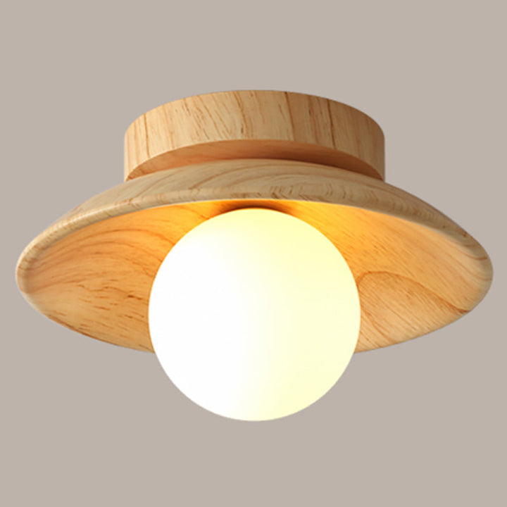 Luvikno | TimberGlow Taklampe – Tre Moderne Hallbelysning