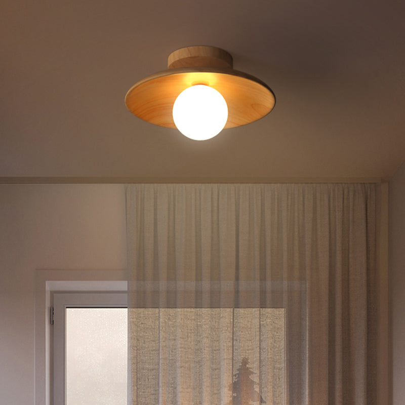 Luvikno | TimberGlow Taklampe – Tre Moderne Hallbelysning