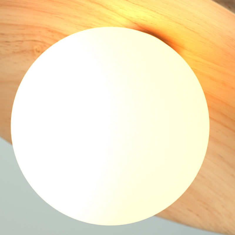 Luvikno | TimberGlow Taklampe – Tre Moderne Hallbelysning