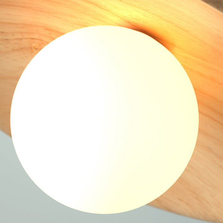 Luvikno | TimberGlow Taklampe – Tre Moderne Hallbelysning