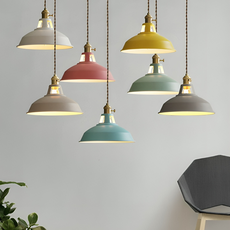 Pendellampe Vintage Industriell Metall Taklampe Luvikno