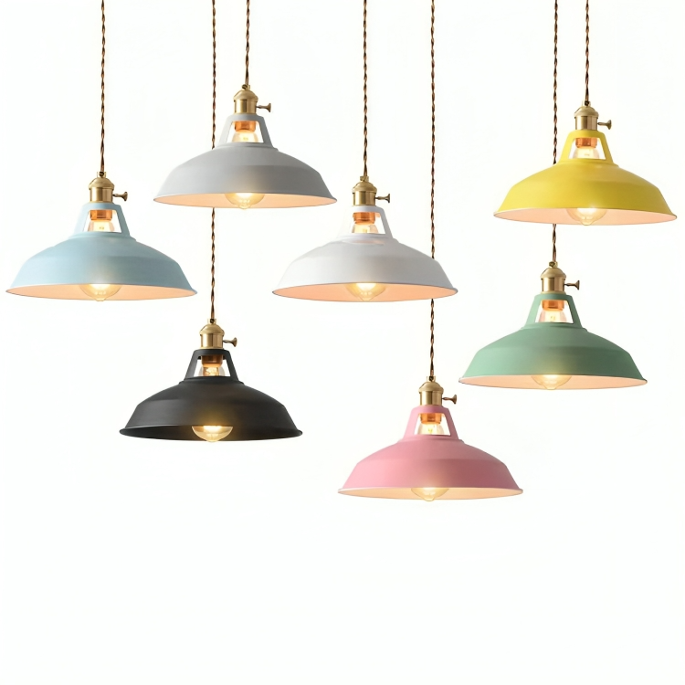 Pendellampe Vintage Industriell Metall Taklampe Luvikno