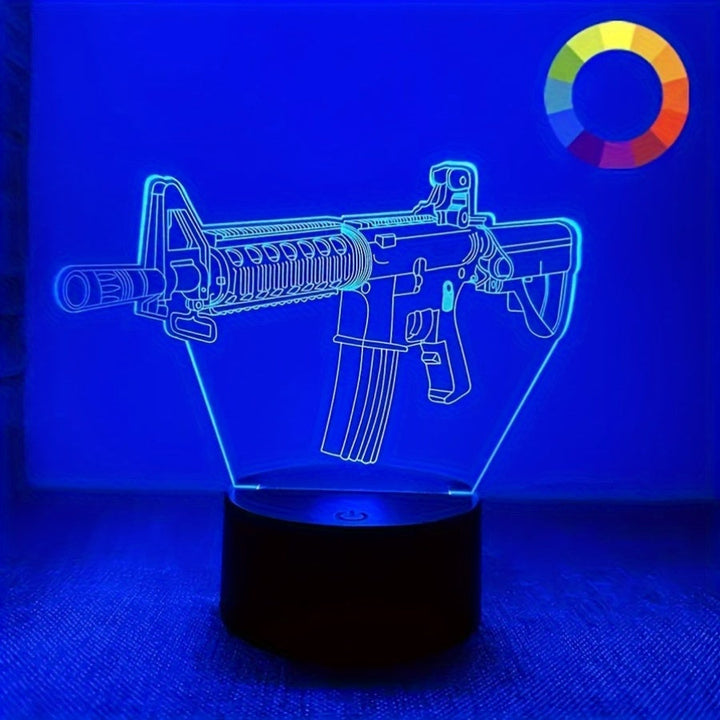 GeoLume - 3D LED skrivebordslampe med berøringsLuvikno
