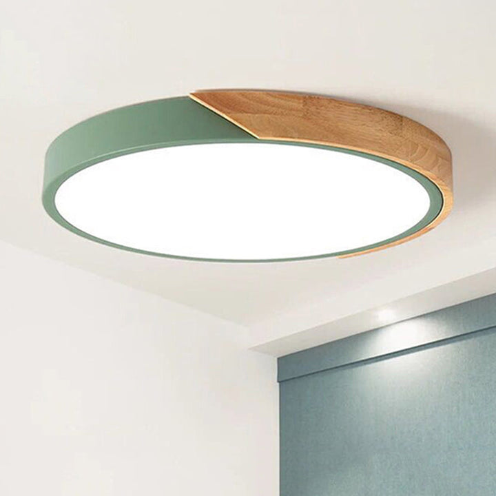 Moderne LED Taklampe for Soverom - Energisparende Akryl og Metall Innfelt Lys, Ulike Farger | Luvikno